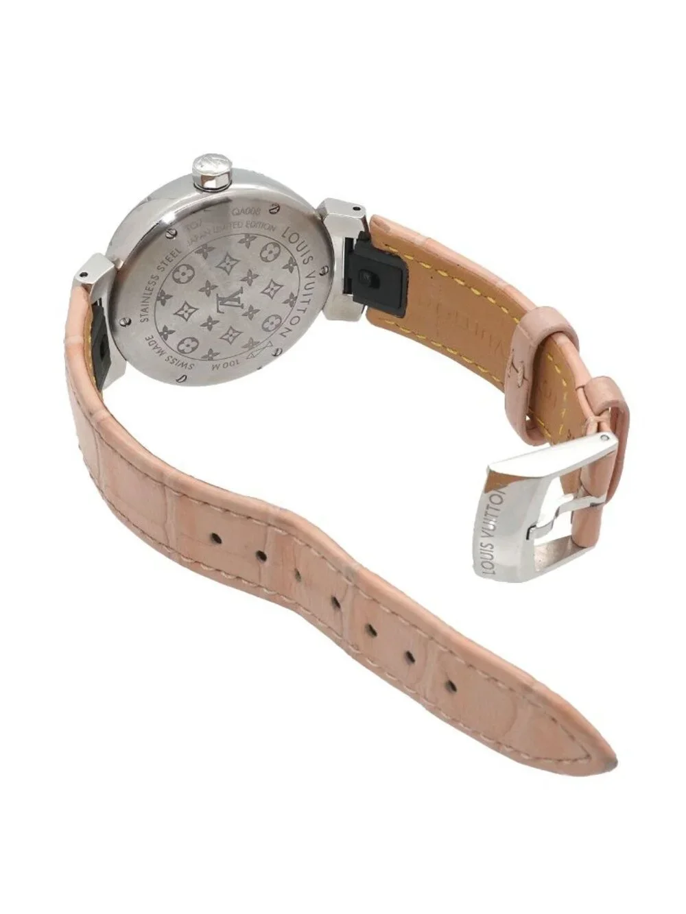Louis Vuitton Tambour Watch White Quartz